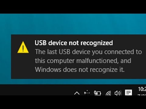 usb device not recognized