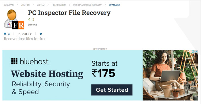 phần mềm khôi phục dữ liệu usb pc inspector