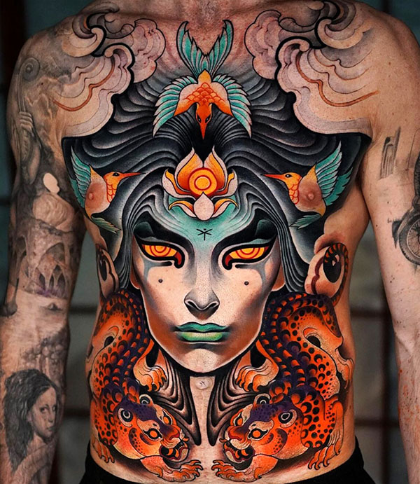 hình xăm tân truyền thống