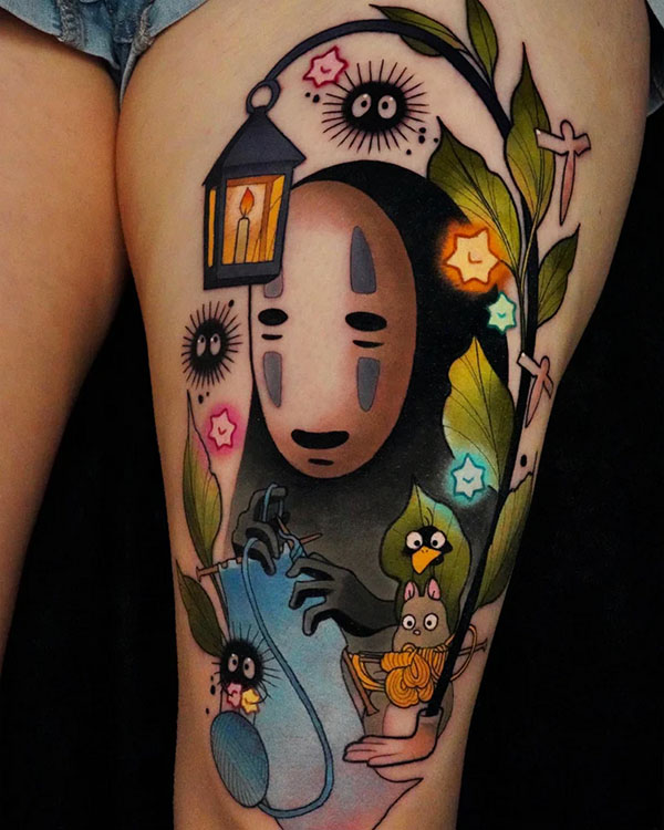 Neotraditional tattoo
