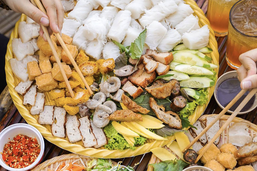 xăm hình ăn bún đậu mắm tôm được không