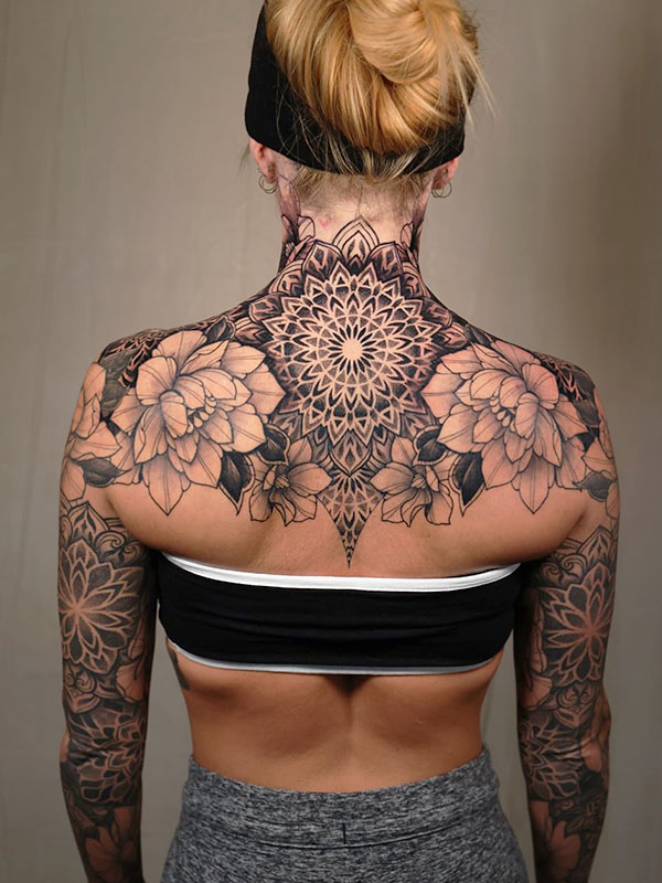 hình xăm mandala cho nữ