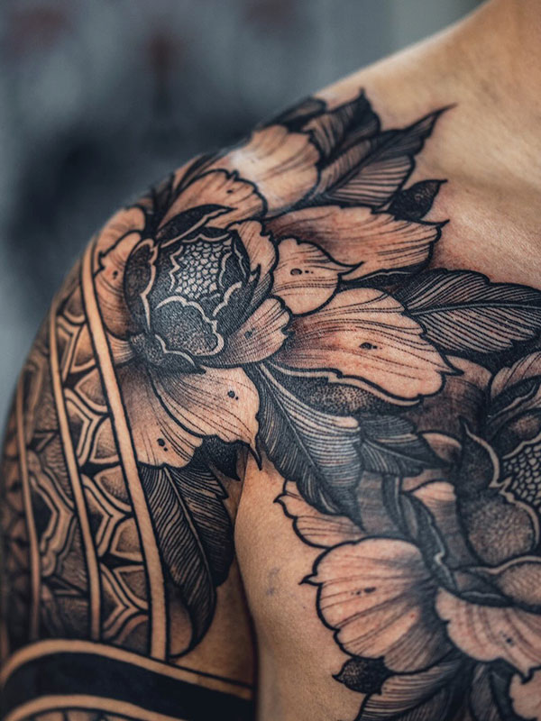 hình xăm mandala nam
